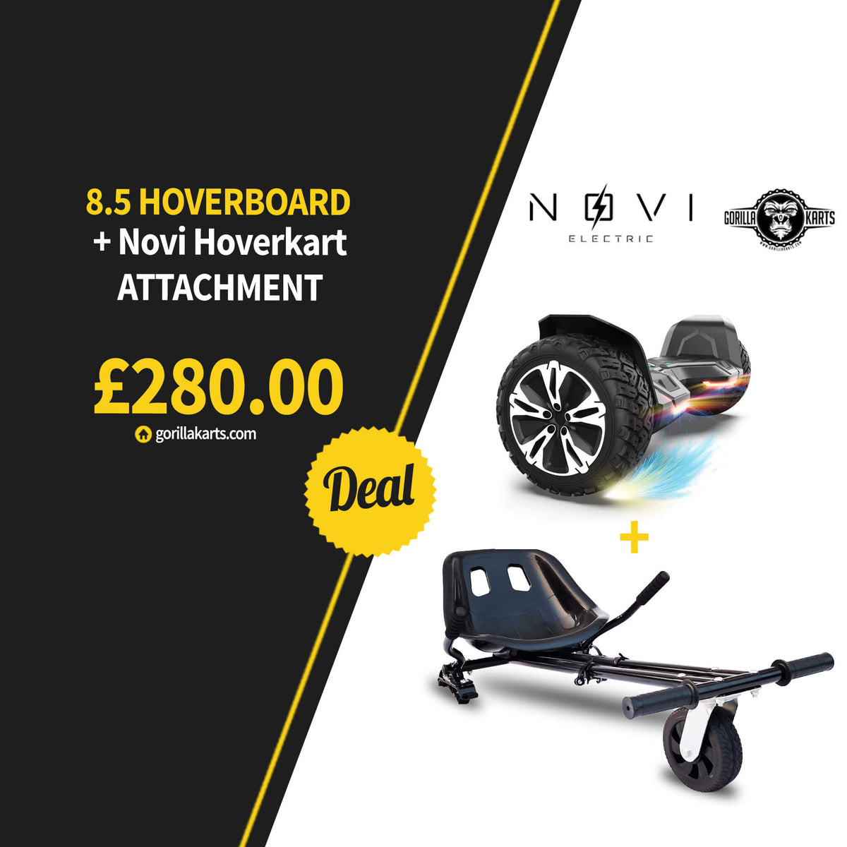 8.5 G2 Hoverboard Novi electric hoverkart Bundle Deal gorilla