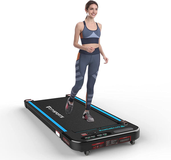 Gorilla Gadgets Portable Fitness Treadmill with Remote Control, LED Display & Bluetooth Speaker, Size: 52.5 x 23.5 x 4.2, Black