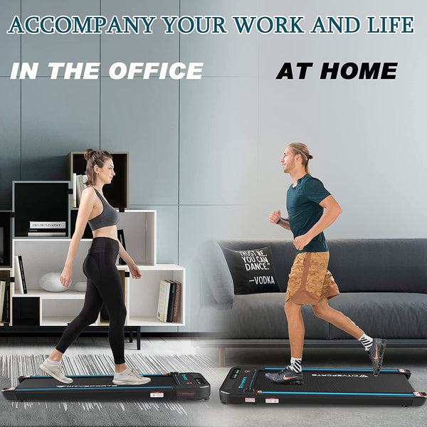 Treadmill, Electric Walking Machine Bluetooth Built-in Speakers, Ultra Thin