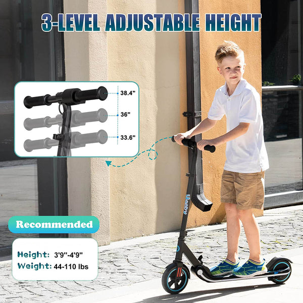 Electric Scooter for Kids Ages 5-7,  Black RCB