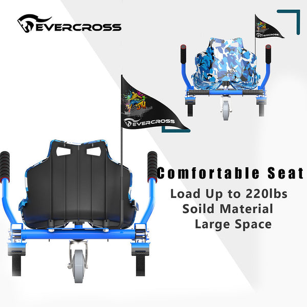 Hoverboard Kart | Hoverboard Seat Attachment Blue